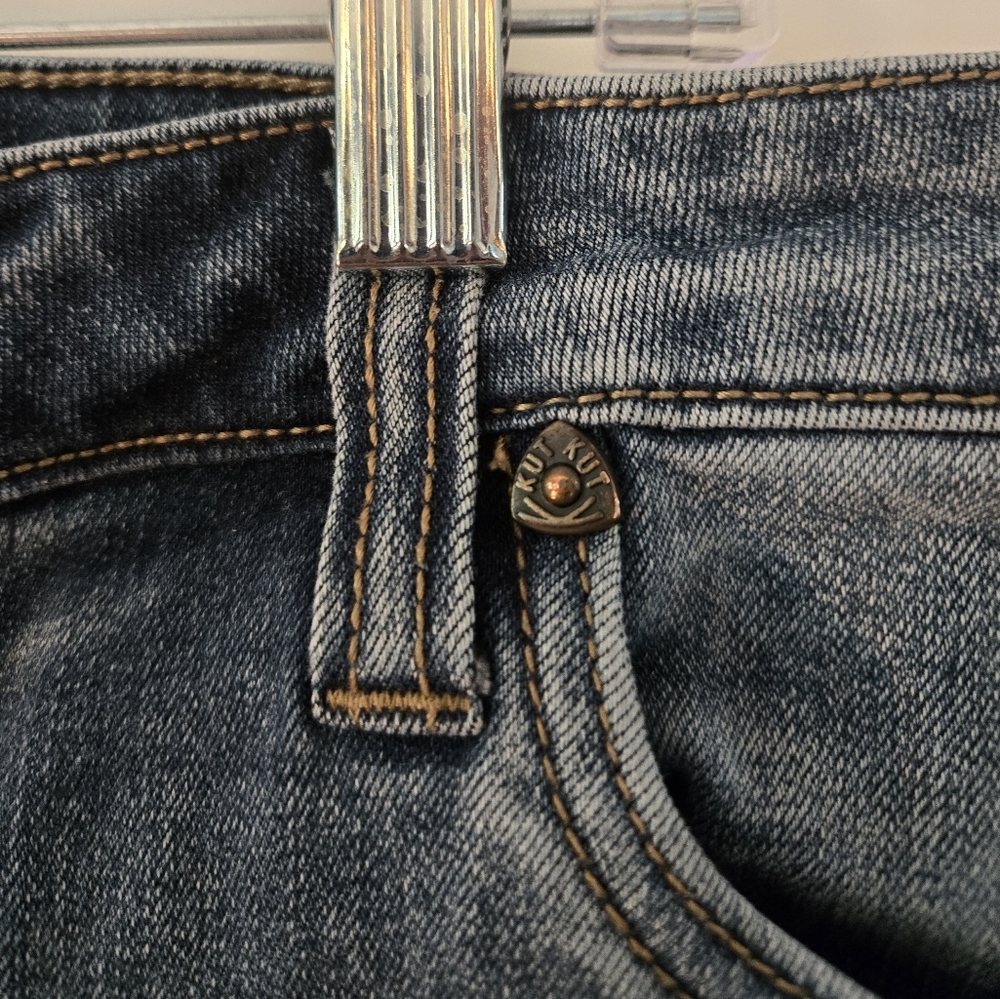 Kut From The Kloth Raw Hem Skinny Jean Size 8 - Picture 3 of 10
